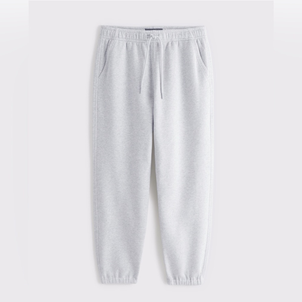 Abercrombie Essential Sweatpants Light Heather Grey (M)